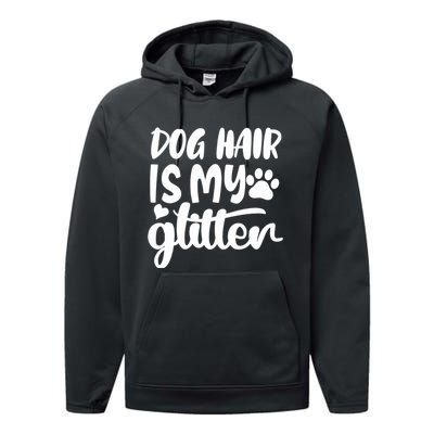 Dog Hair Is My Performance Fleece Hoodie