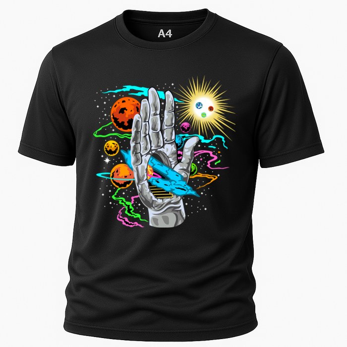 Divine Hand In Space Cooling Performance Crew T-Shirt