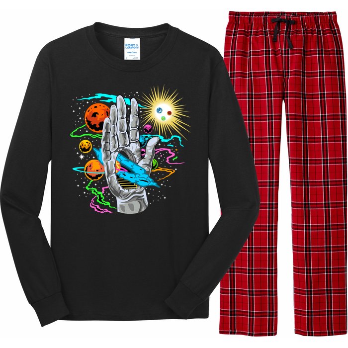 Divine Hand In Space Long Sleeve Pajama Set