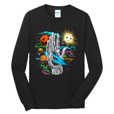 Divine Hand In Space Tall Long Sleeve T-Shirt