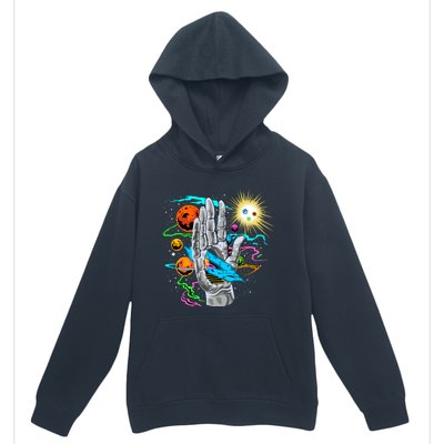 Divine Hand In Space Urban Pullover Hoodie