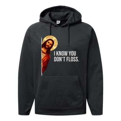 Dental Hygienist Jesus I Know You DonT Floss Rdh Graduation Performance Fleece Hoodie