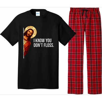 Dental Hygienist Jesus I Know You DonT Floss Rdh Graduation Pajama Set