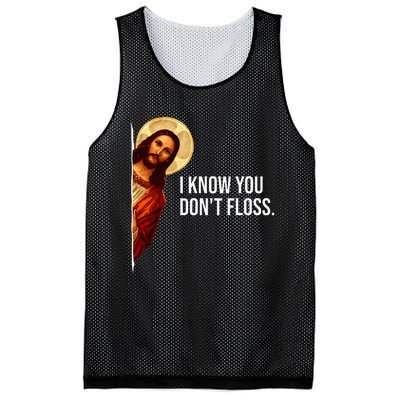 Dental Hygienist Jesus I Know You DonT Floss Rdh Graduation Mesh Reversible Basketball Jersey Tank