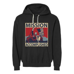 David Harris Jr Wearing Mission Accomplished Garment-Dyed Fleece Hoodie