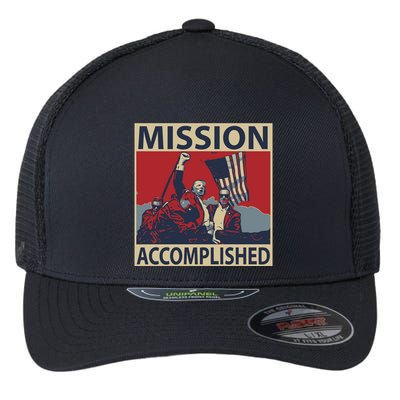 David Harris Jr Wearing Mission Accomplished Flexfit Unipanel Trucker Cap