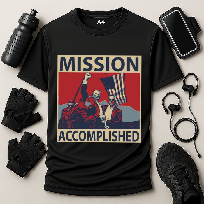 David Harris Jr Wearing Mission Accomplished Performance Shirt