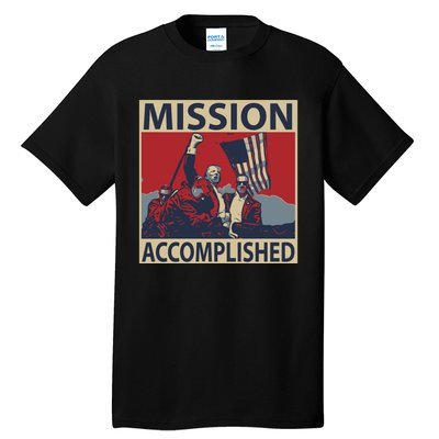 David Harris Jr Wearing Mission Accomplished Tall T-Shirt