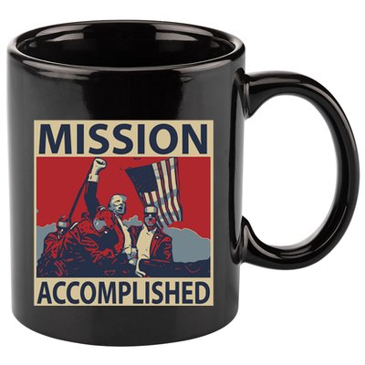 David Harris Jr Wearing Mission Accomplished 11oz C Handle Ceramic Mug