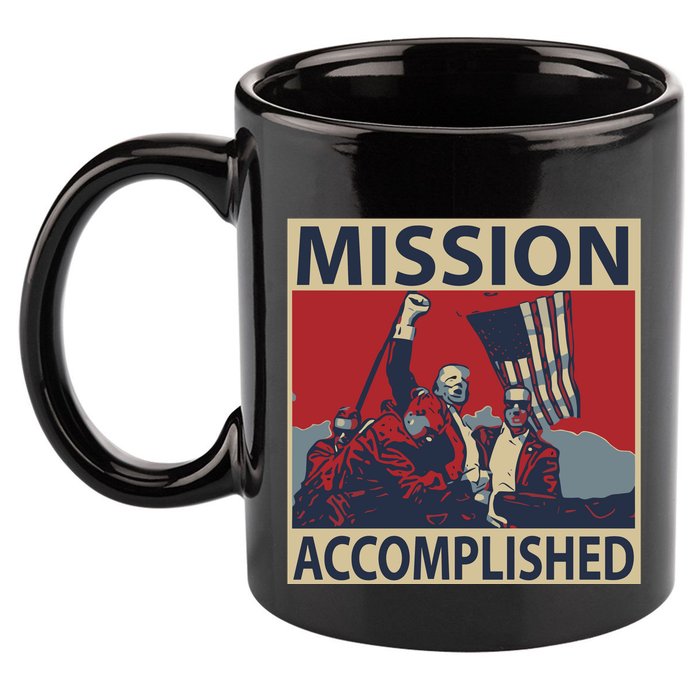 David Harris Jr Wearing Mission Accomplished 11oz C Handle Ceramic Mug