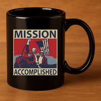 David Harris Jr Wearing Mission Accomplished 11oz C Handle Ceramic Mug