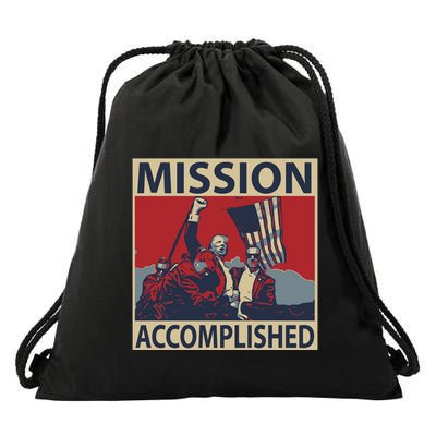 David Harris Jr Wearing Mission Accomplished Drawstring Bag