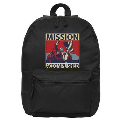 David Harris Jr Wearing Mission Accomplished 16 in Basic Backpack