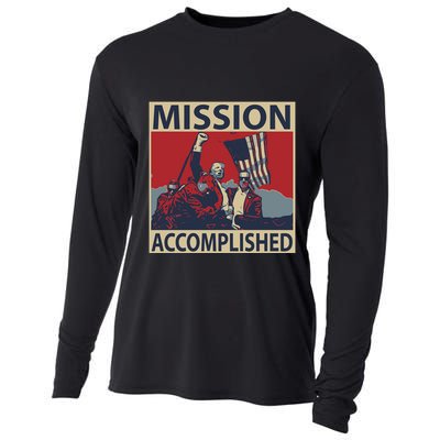 David Harris Jr Wearing Mission Accomplished Cooling Performance Long Sleeve Crew