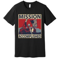 David Harris Jr Wearing Mission Accomplished Premium T-Shirt