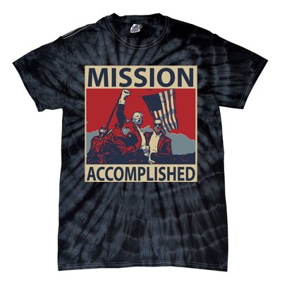 David Harris Jr Wearing Mission Accomplished Tie-Dye T-Shirt