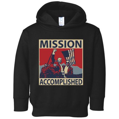 David Harris Jr Wearing Mission Accomplished Toddler Hoodie
