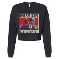 David Harris Jr Wearing Mission Accomplished Cropped Pullover Crew