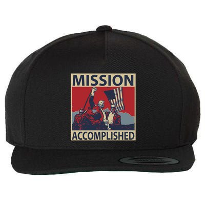 David Harris Jr Wearing Mission Accomplished Wool Snapback Cap