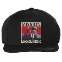 David Harris Jr Wearing Mission Accomplished Wool Snapback Cap