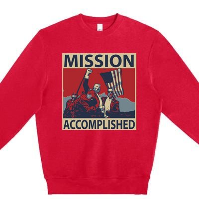 David Harris Jr Wearing Mission Accomplished Premium Crewneck Sweatshirt