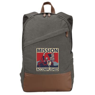 David Harris Jr Wearing Mission Accomplished Cotton Canvas Backpack