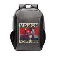 David Harris Jr Wearing Mission Accomplished Vector Backpack
