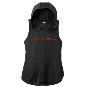 Dog Heart Love Great Dane Mom Funny Gift Ladies PosiCharge Tri-Blend Wicking Draft Hoodie Tank