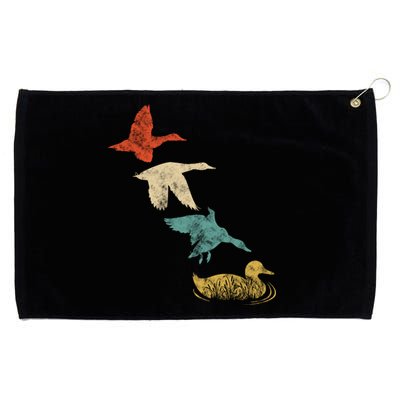 Duck Hunting Lover Retro Style Great Gift Grommeted Golf Towel