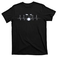 Drum Heartbeat Lifeline Music Lover Gift Drummer T-Shirt