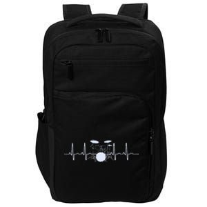 Drum Heartbeat Lifeline Music Lover Gift Drummer Impact Tech Backpack