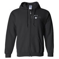 Drum Heartbeat Lifeline Music Lover Gift Drummer Full Zip Hoodie