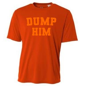 Dump Him Light Blue Orange Meme Iconic Music Cooling Performance Crew T-Shirt