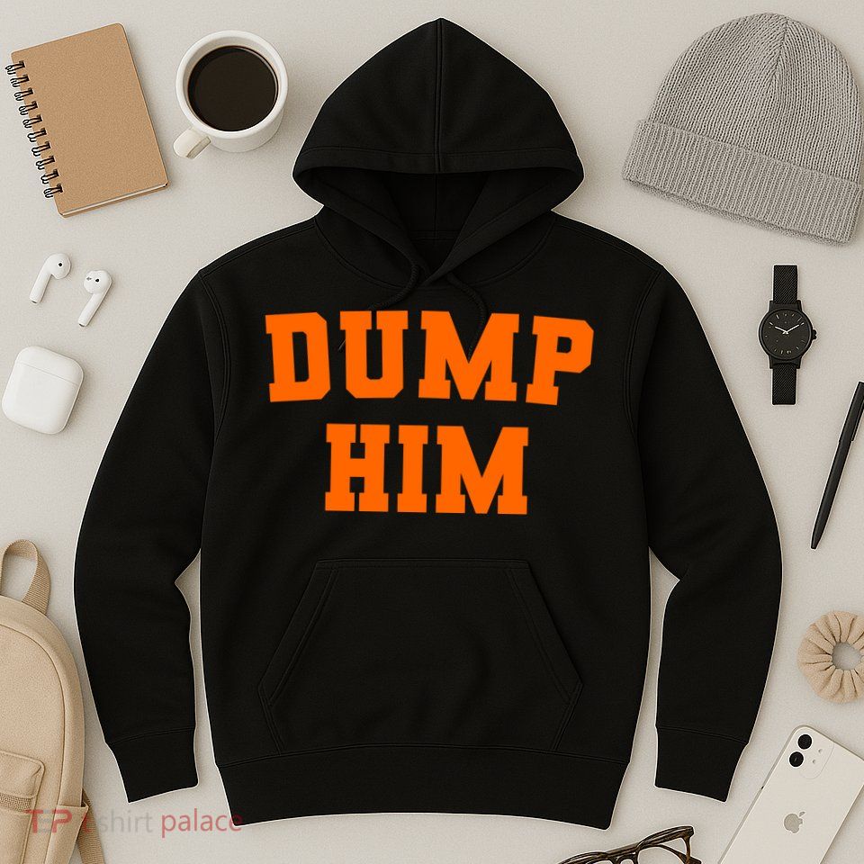 Dump Him Light Blue Orange Meme Iconic Music Hoodie