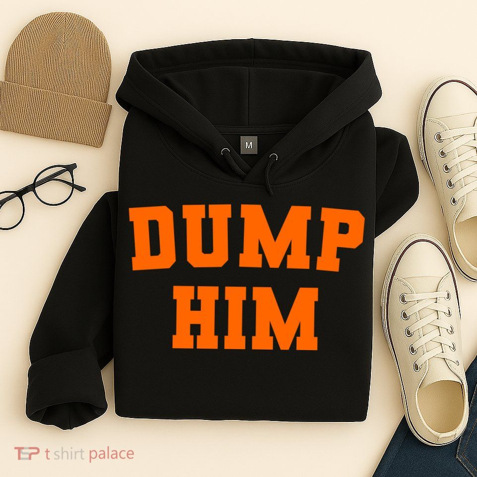 Dump Him Light Blue Orange Meme Iconic Music Hoodie