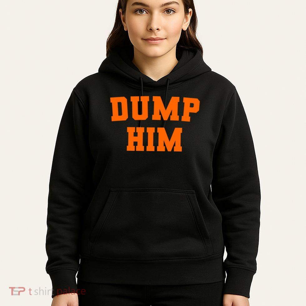 Dump Him Light Blue Orange Meme Iconic Music Hoodie