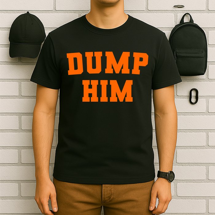 Dump Him Light Blue Orange Meme Iconic Music T-Shirt
