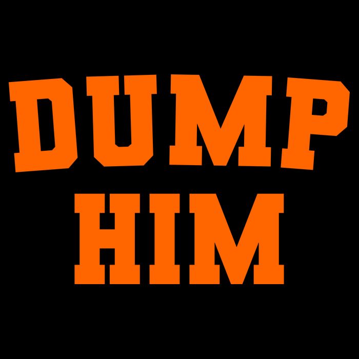 Dump Him Light Blue Orange Meme Iconic Music T-Shirt