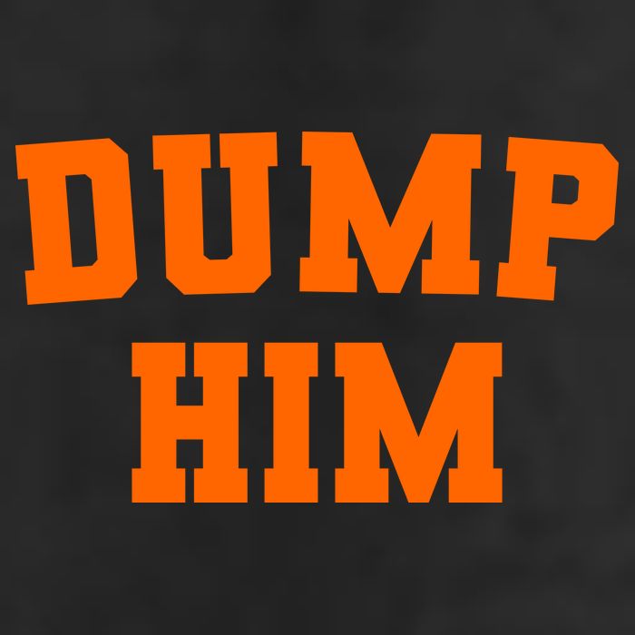 Dump Him Light Blue Orange Meme Iconic Music Beanie
