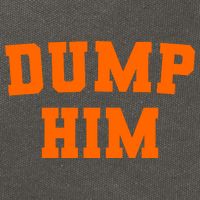 Dump Him Light Blue Orange Meme Iconic Music Cotton Canvas Backpack