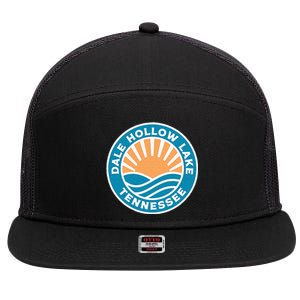 Dale Hollow Lake Tennessee 7 Panel Mesh Trucker Snapback Hat