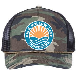 Dale Hollow Lake Tennessee Retro Rope Trucker Hat Cap