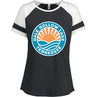 Dale Hollow Lake Tennessee Enza Ladies Jersey Colorblock Tee