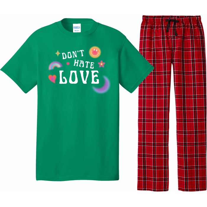 Don't Hate Love Colorful Pajama Set