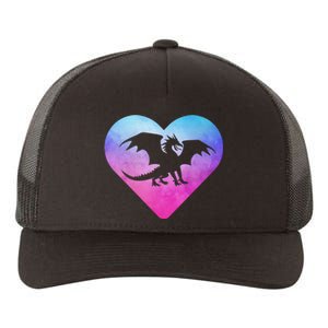 Dragon Heart Love Fantasy Yupoong Adult 5-Panel Trucker Hat