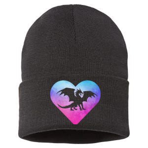 Dragon Heart Love Fantasy Sustainable Knit Beanie