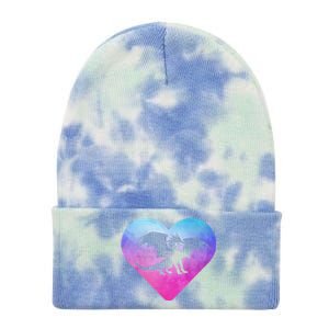 Dragon Heart Love Fantasy Tie Dye 12in Knit Beanie