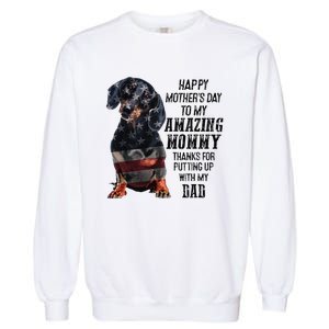 Dachshund Happy Mother's Day To My Amazing Mommy Garment-Dyed Sweatshirt