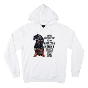 Dachshund Happy Mother's Day To My Amazing Mommy Hoodie