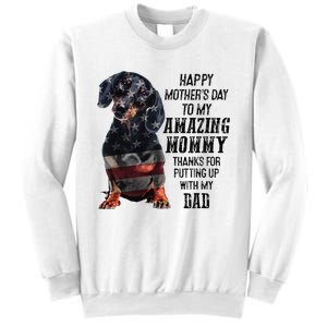 Dachshund Happy Mother's Day To My Amazing Mommy Sweatshirt